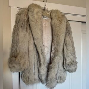 Vintage Saga White Fox Fur Coat